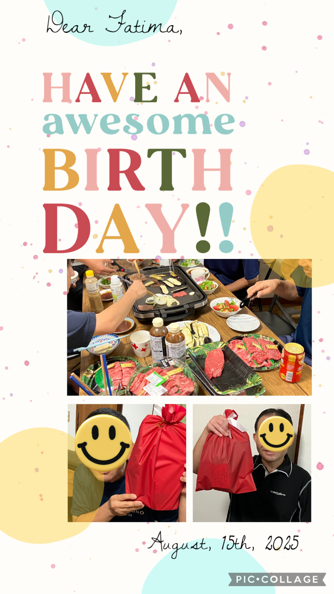 ハッピーバースデー😁👍！